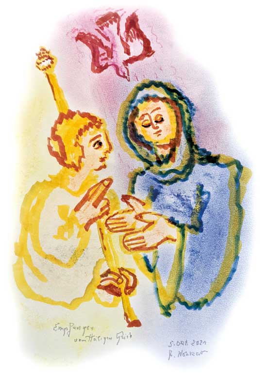 Die Verkündigung in den freudenreichen Geheimnissen