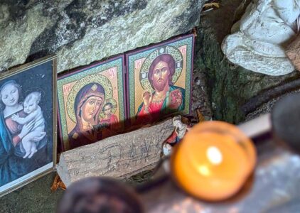 Jesus und Maria Ikone in der Wallfahrtskapelle Maria im Stein